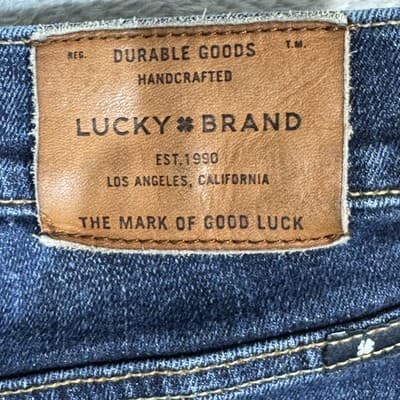 Lucky Brand Jeans Mens 33x30 Blue 363 Straight Alamo Stretch Denim Classic Fit - Thumbnail 3