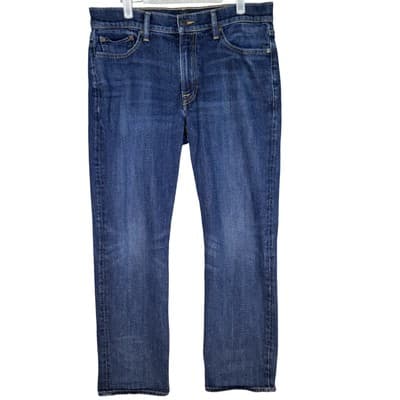 Lucky Brand Jeans Mens 33x30 Blue 363 Straight Alamo Stretch Denim Classic Fit - Image 1