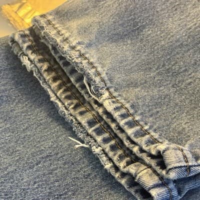 Levis 550 Jeans Mens 34x31 (34x32) Blue Medium Wash Relaxed Tapered Denim - Thumbnail 9