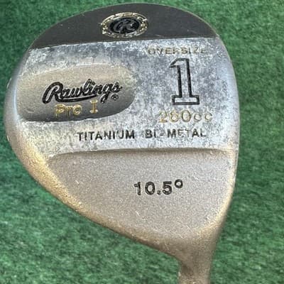 Rawlings Pro I Oversize 1 10.5° Driver Mens RH Aldila Graphite Gray Titanium - Image 1
