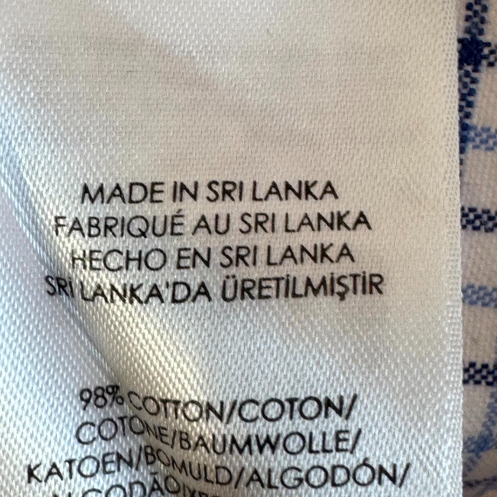 Ralph Lauren Men’s Button Down Shirt Large Blue Plaid Stretch Oxford Slim Fit - Thumbnail 16