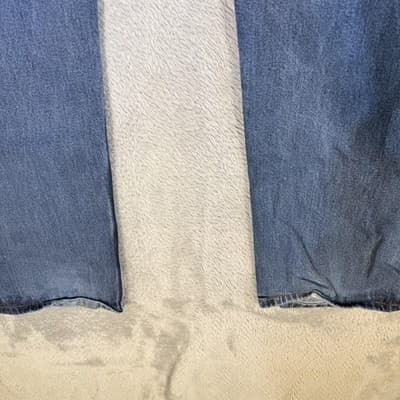 Levis 505 Jeans Mens 38x32 Blue Denim Straight Leg Classic Fit Medium Wash - Thumbnail 3