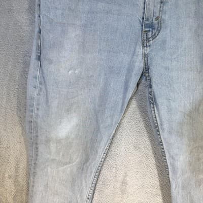 Levis 511 Jeans Mens 34x33 (36x34) Light Wash Blue Slim Taper Stretch Denim - Thumbnail 3