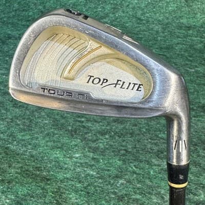 Top Flite Tour Ti 5 Iron Mens RH R-80 Regular Muscle Graphite Silver Golf Club - Image 1