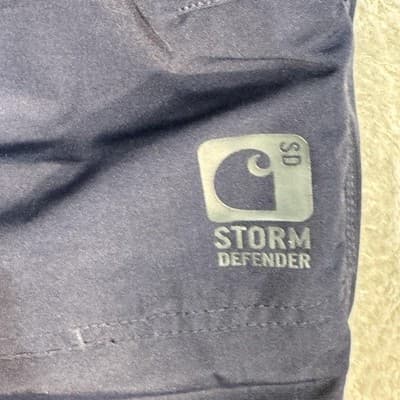 Carhartt Pants Mens XL Short Blue Storm Defender Shoreline Insulated Waterproof - Thumbnail 2
