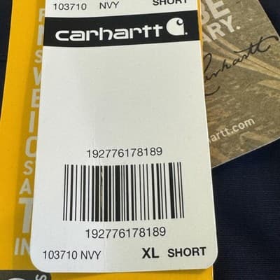 Carhartt Pants Mens XL Short Blue Storm Defender Shoreline Insulated Waterproof - Thumbnail 7