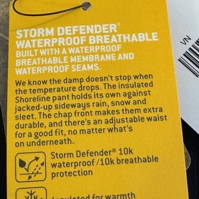 Carhartt Pants Mens XL Short Blue Storm Defender Shoreline Insulated Waterproof - Thumbnail 8