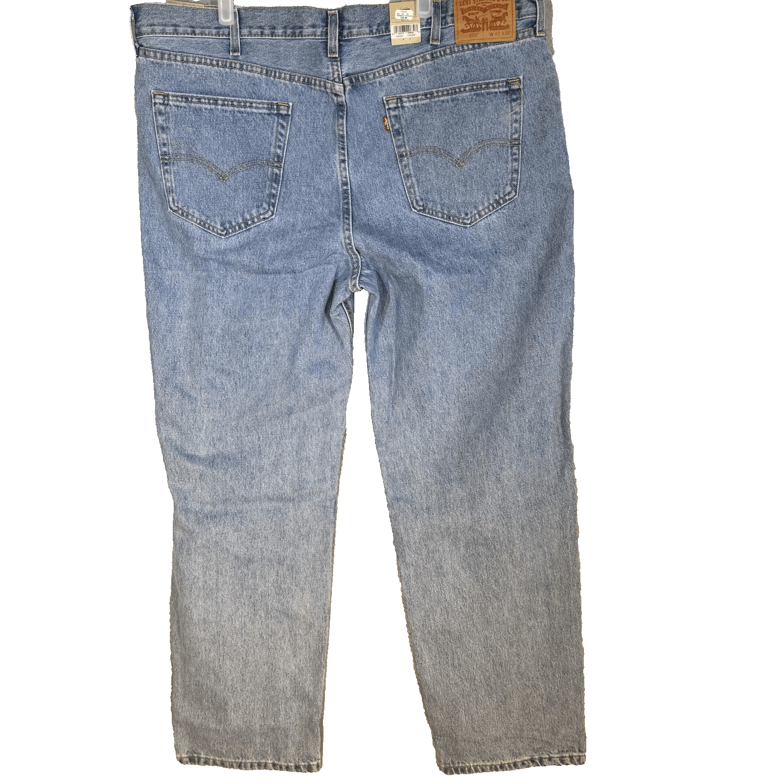 Levis 550 Jeans Mens 42x32 Blue Relaxed Fit 100% Cotton Denim High Rise Tapered - Thumbnail 3