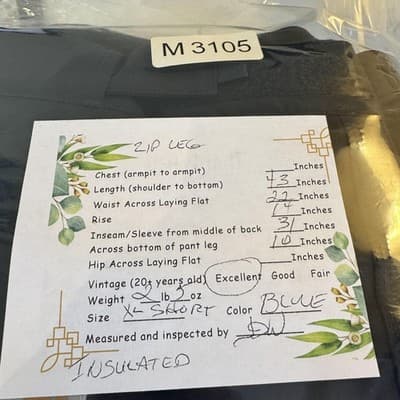 Carhartt Pants Mens XL Short Blue Storm Defender Shoreline Insulated Waterproof - Thumbnail 15