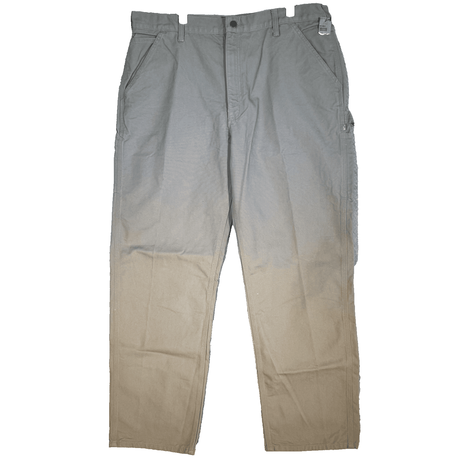 Carhartt Pants Mens 38x34 Beige Washed Duck Work Dungaree B11 DES Cotton - Image 1