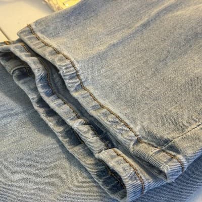 Levis 511 Jeans Mens 34x33 (36x34) Light Wash Blue Slim Taper Stretch Denim - Thumbnail 10