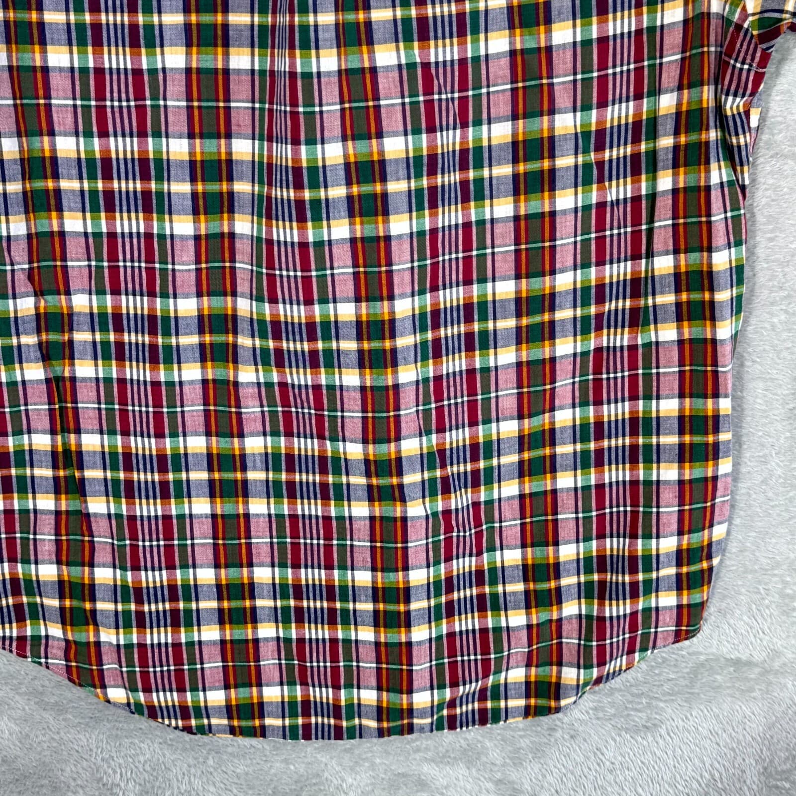 Ralph Lauren Men’s Button Down Shirt Large Multicolor Plaid 100% Cotton - Thumbnail 14