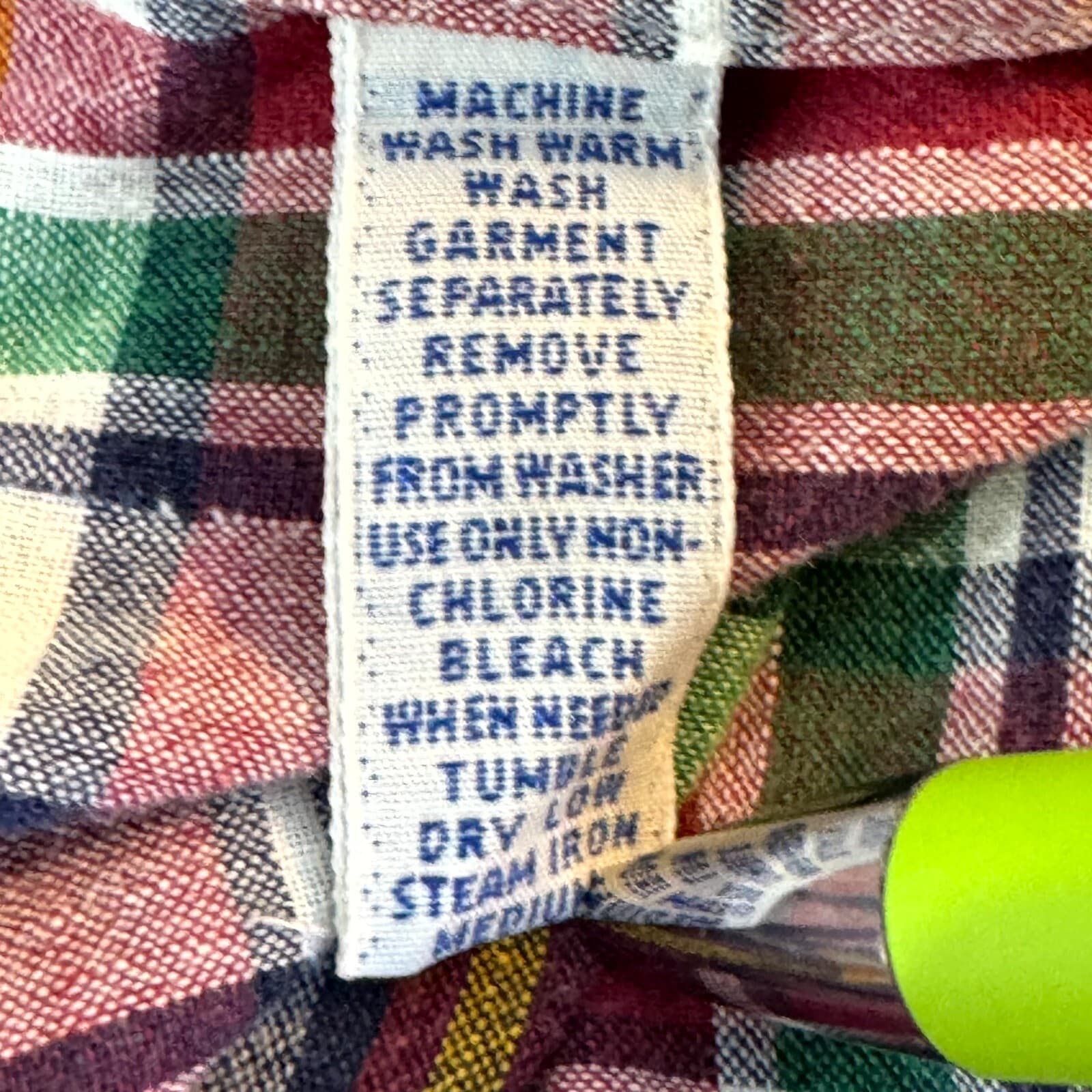 Ralph Lauren Men’s Button Down Shirt Large Multicolor Plaid 100% Cotton - Thumbnail 15