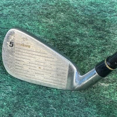 Top Flite Tour Ti 5 Iron Mens RH R-80 Regular Muscle Graphite Silver Golf Club - Thumbnail 2