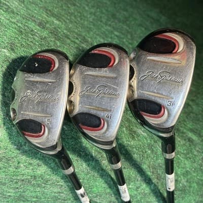 Jack Nicklaus CD3 Hybrid Iron Set 3i 4i 5i Mens RH Regular UL Graphite Black - Image 1