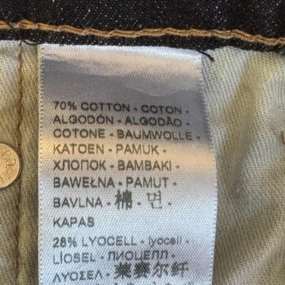 Levis 514 Jeans Mens 28x30 Dark Wash Straight Leg Stretch Denim Blue Mid Rise - Thumbnail 5