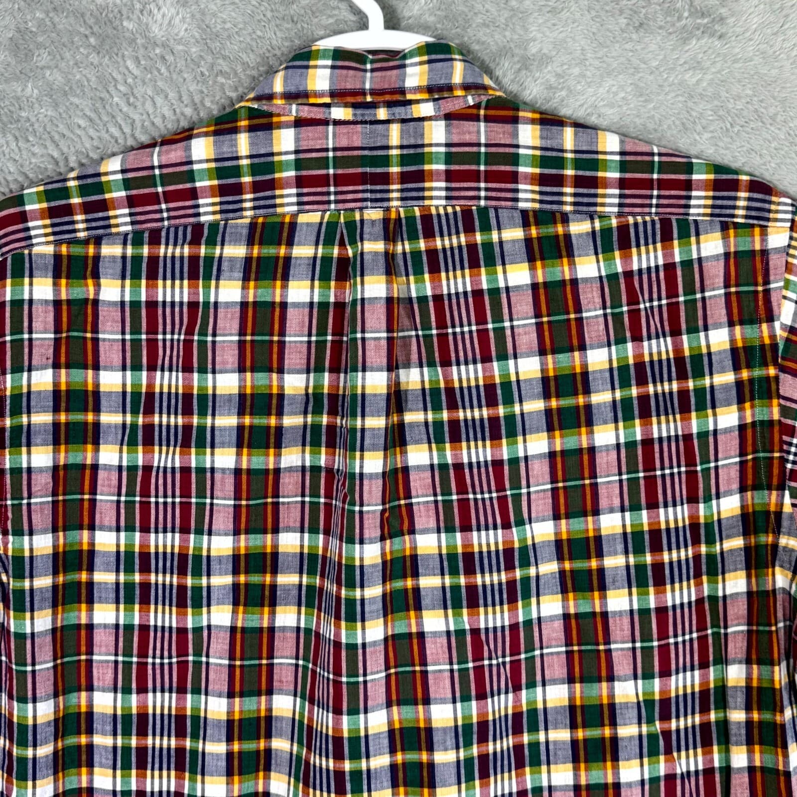 Ralph Lauren Men’s Button Down Shirt Large Multicolor Plaid 100% Cotton - Thumbnail 12