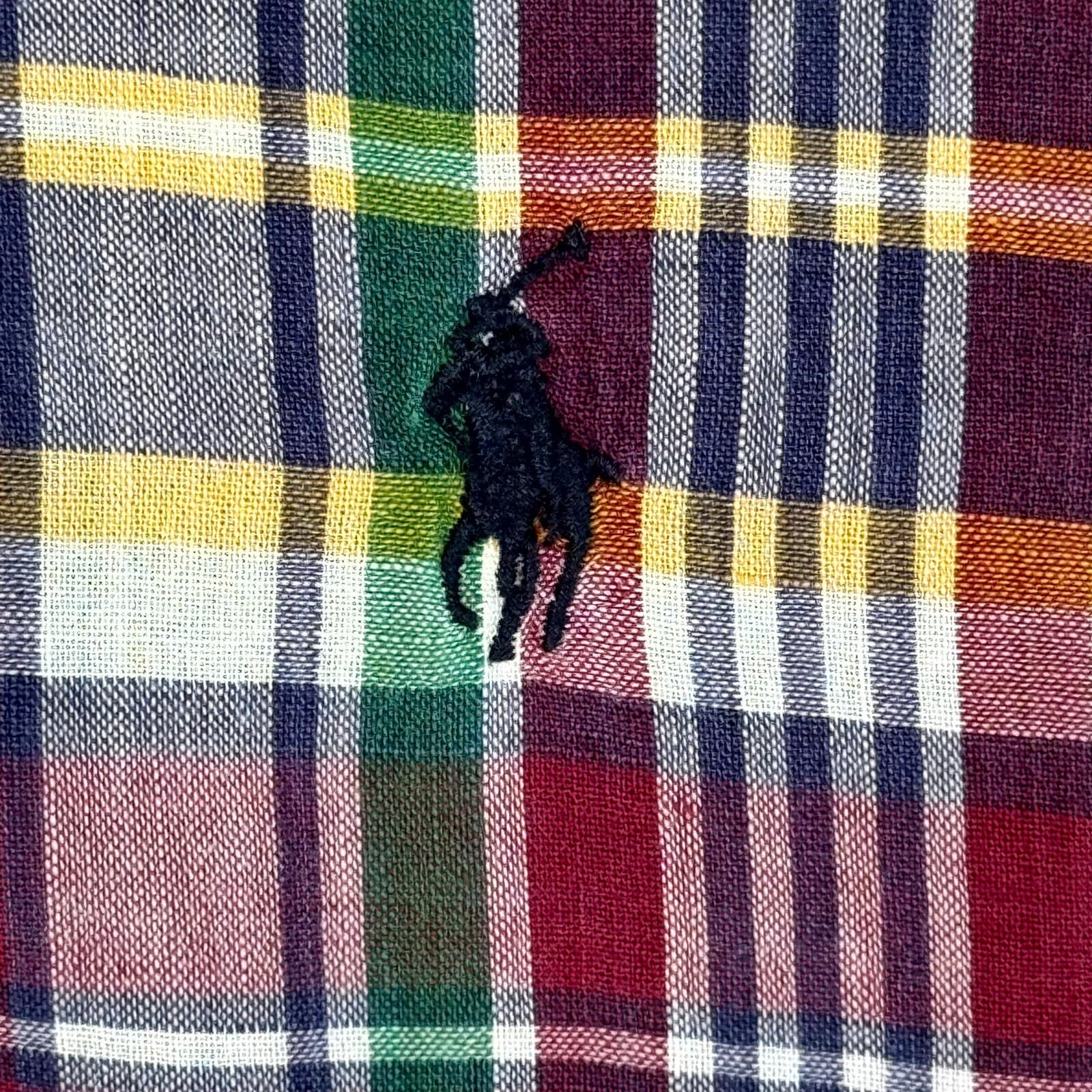 Ralph Lauren Men’s Button Down Shirt Large Multicolor Plaid 100% Cotton - Thumbnail 7