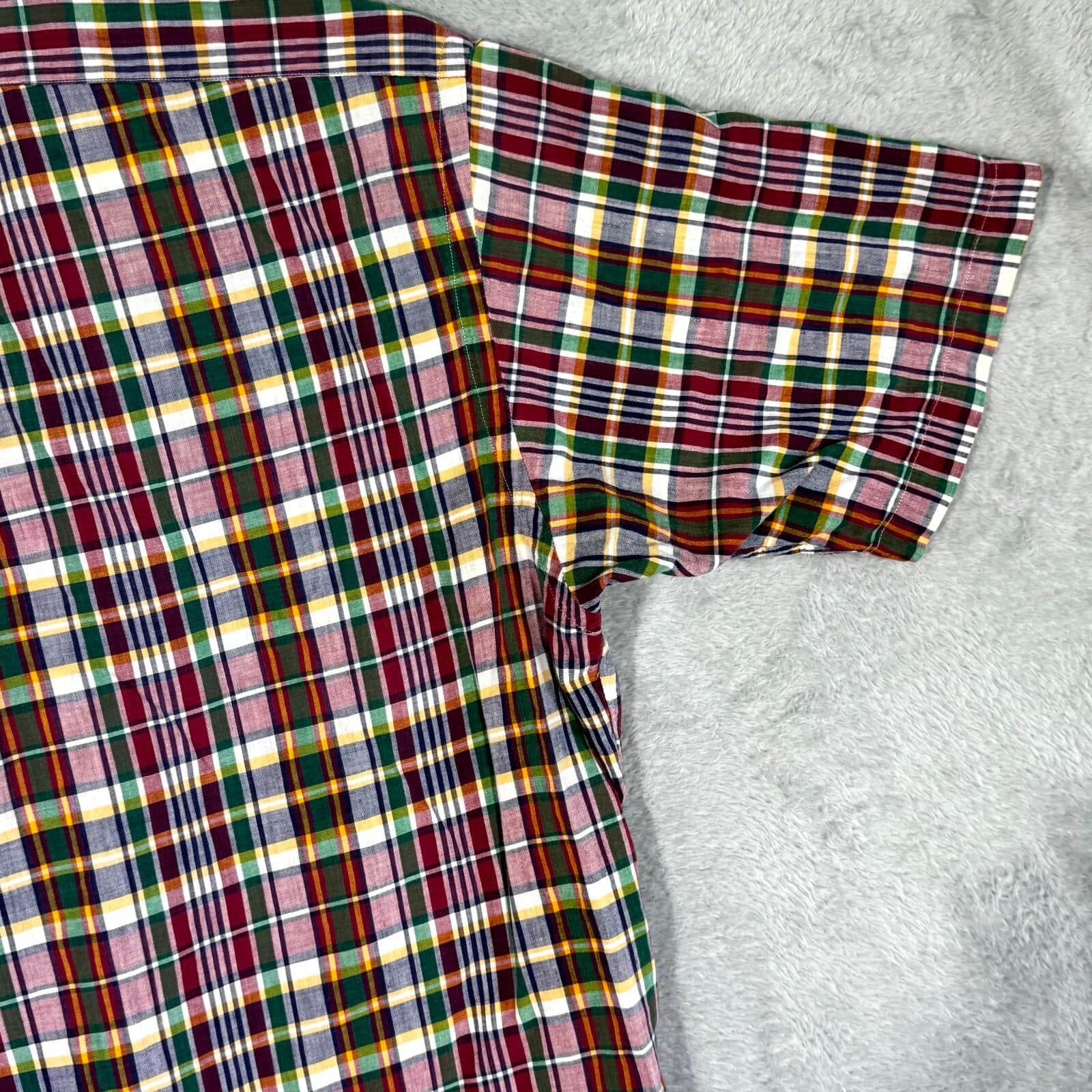 Ralph Lauren Men’s Button Down Shirt Large Multicolor Plaid 100% Cotton - Thumbnail 13