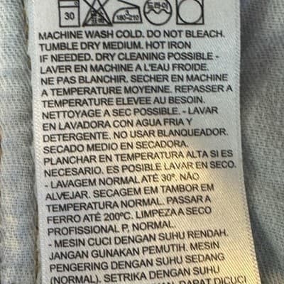 Levis 505 Jeans Mens 33x34 Blue Denim Straight Leg Medium Wash Red Tab - Thumbnail 8