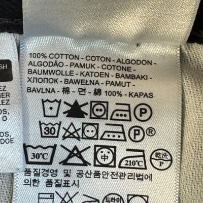 Levis 505 Jeans Mens 38x30 Black Straight Leg Denim Classic Fit 100% Cotton - Thumbnail 5