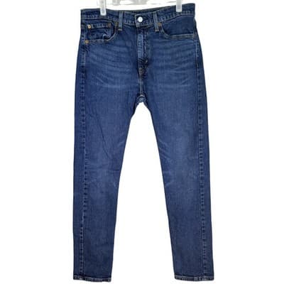 Levis 510 Jeans Mens 32x32 Blue Slim Fit Tapered Stretch Denim Pants Modern - Image 1