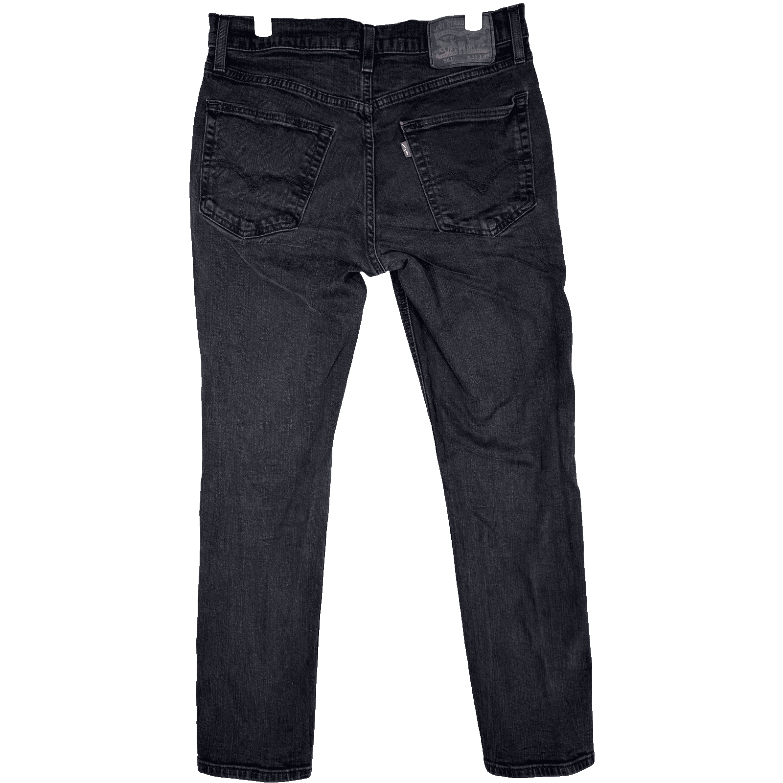 Levis 541 Jeans Mens 31x32 Black Athletic Fit Stretch Denim Tapered Pants - Thumbnail 2