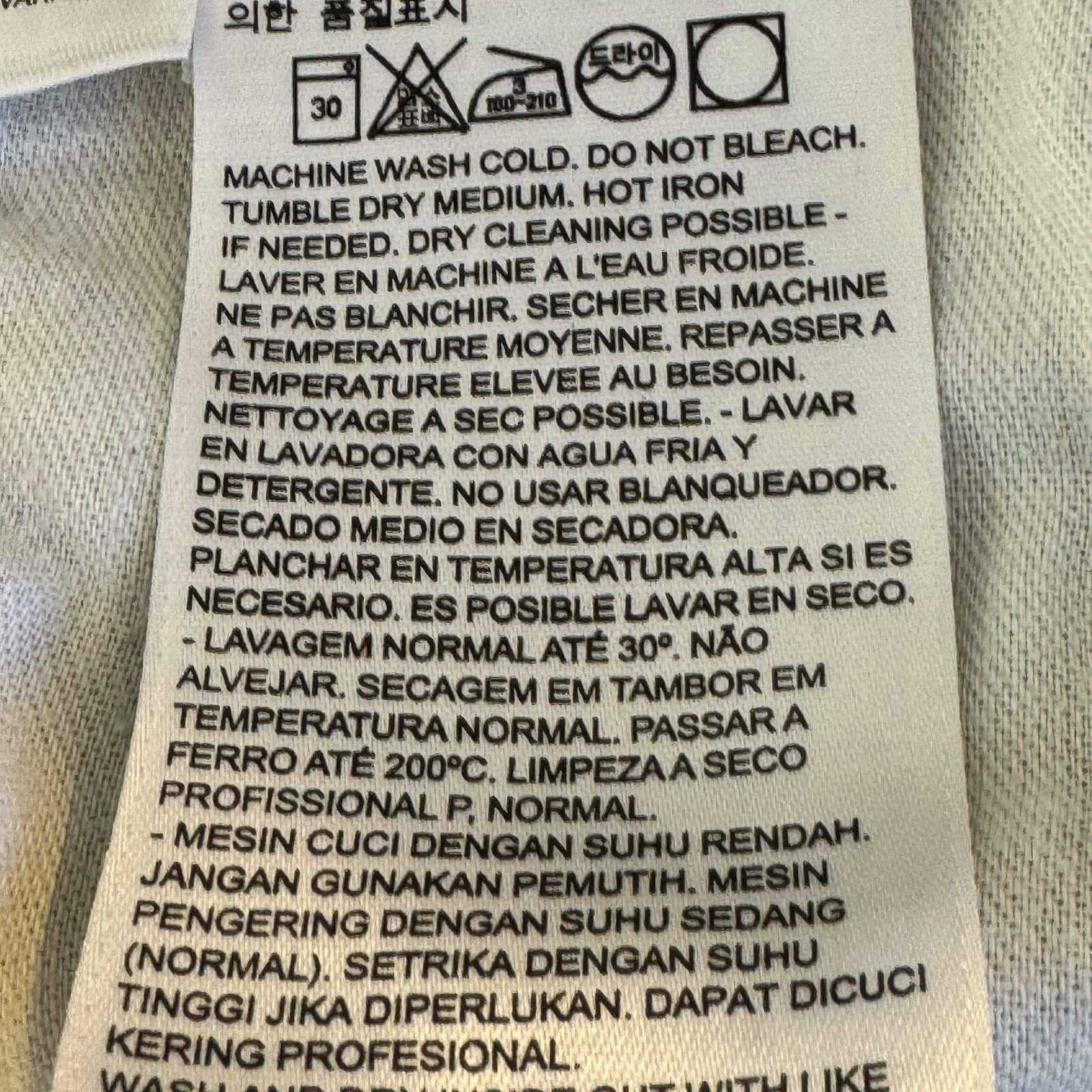 Levi's 505 Men Jeans 38 X 34 Beige Denim Mid-Rise Regular Fit Straight Leg M1699 - Thumbnail 6