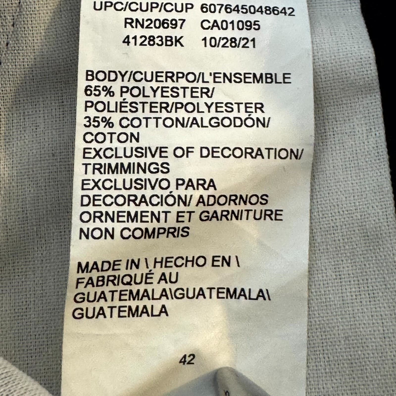 Dickies Men’s Work Shorts 42 Black Loose Fit Flat Front Zip Fly Workwear - Thumbnail 12