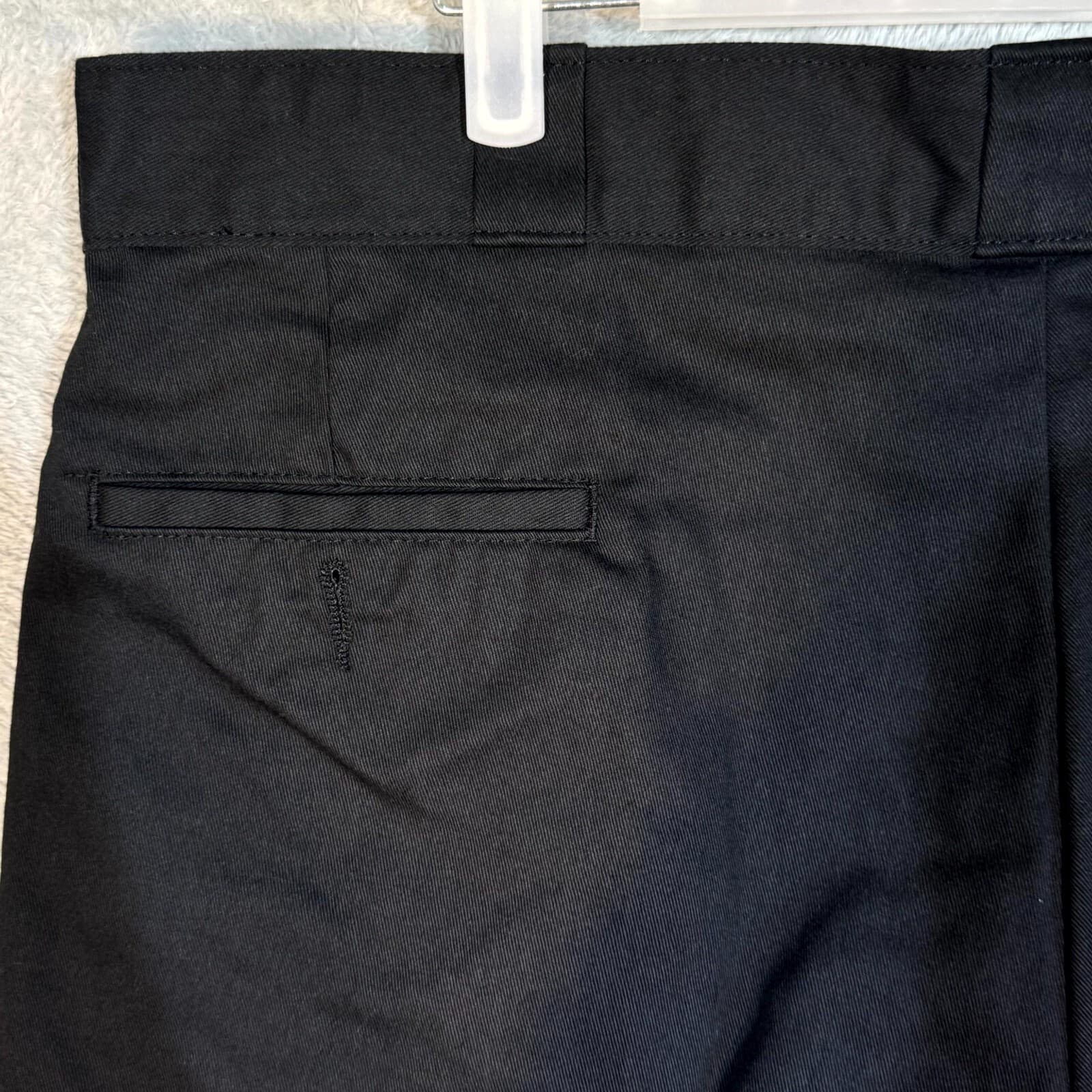 Dickies Men’s Work Shorts 42 Black Loose Fit Flat Front Zip Fly Workwear - Thumbnail 7