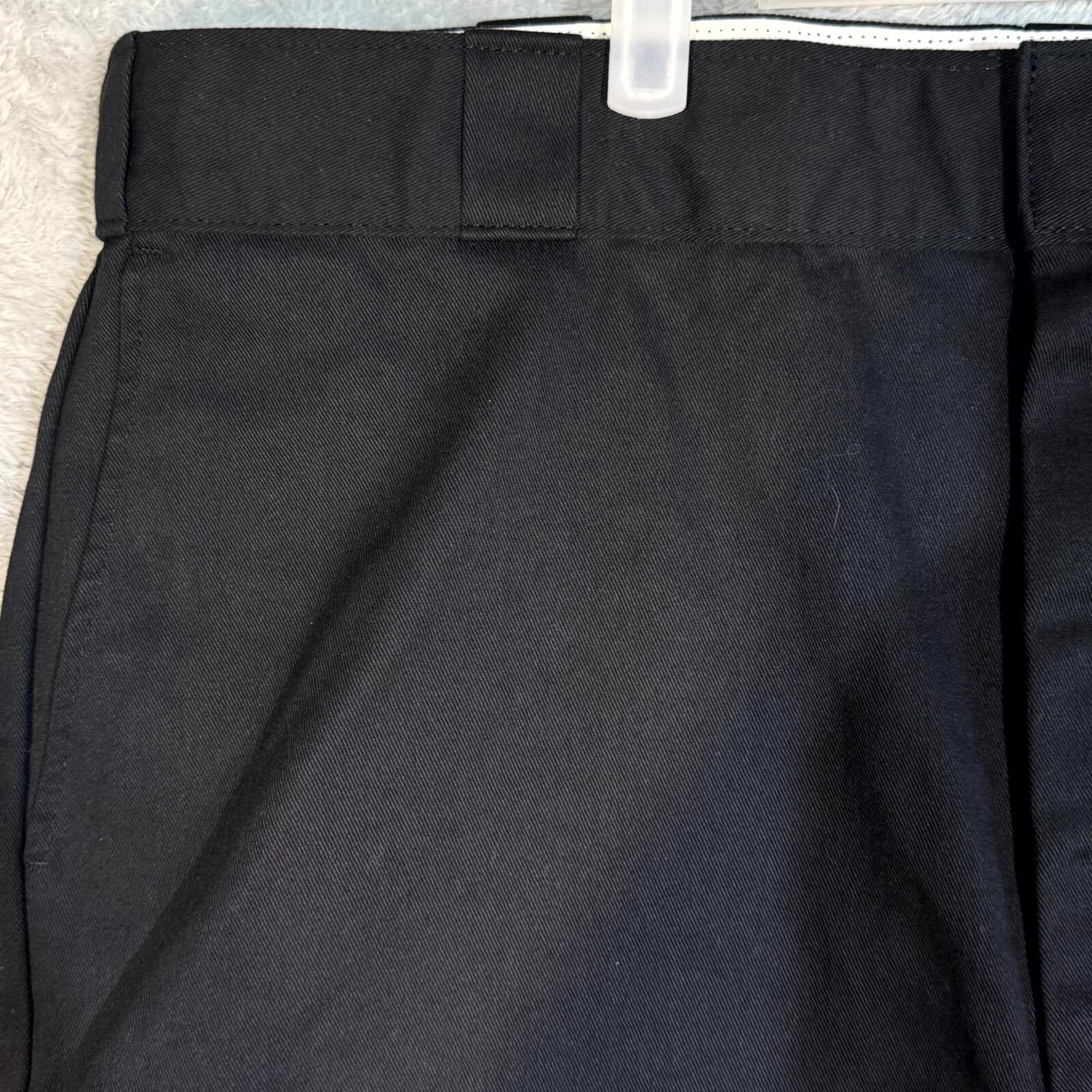 Dickies Men’s Work Shorts 42 Black Loose Fit Flat Front Zip Fly Workwear - Thumbnail 3