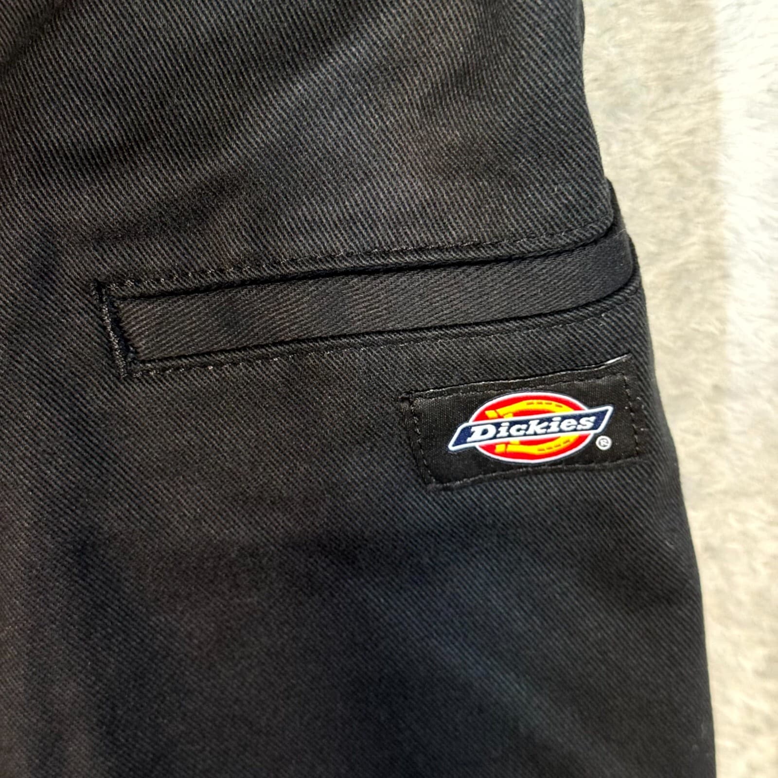 Dickies Men’s Work Shorts 42 Black Loose Fit Flat Front Zip Fly Workwear - Thumbnail 11