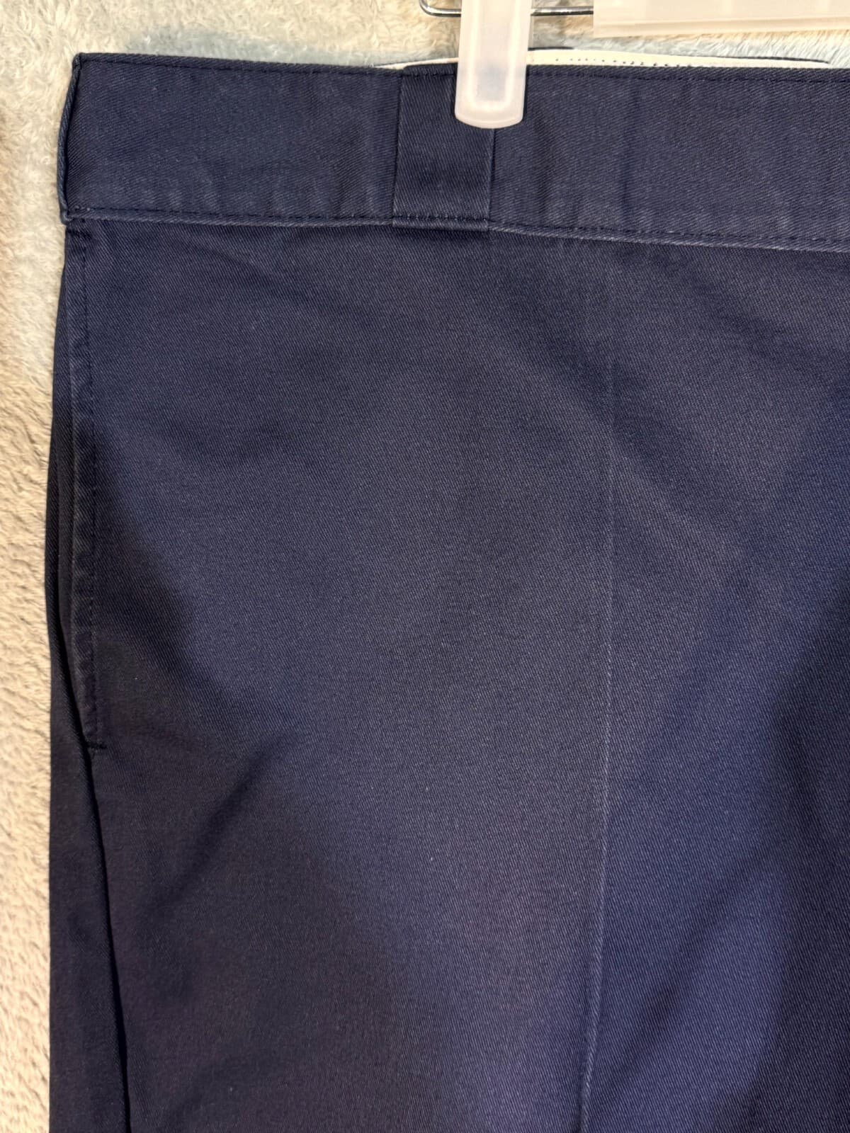 Dickies 874 Men’s Work Pants 44x30 Navy Original Fit Flat Front Zip Fly - Thumbnail 3