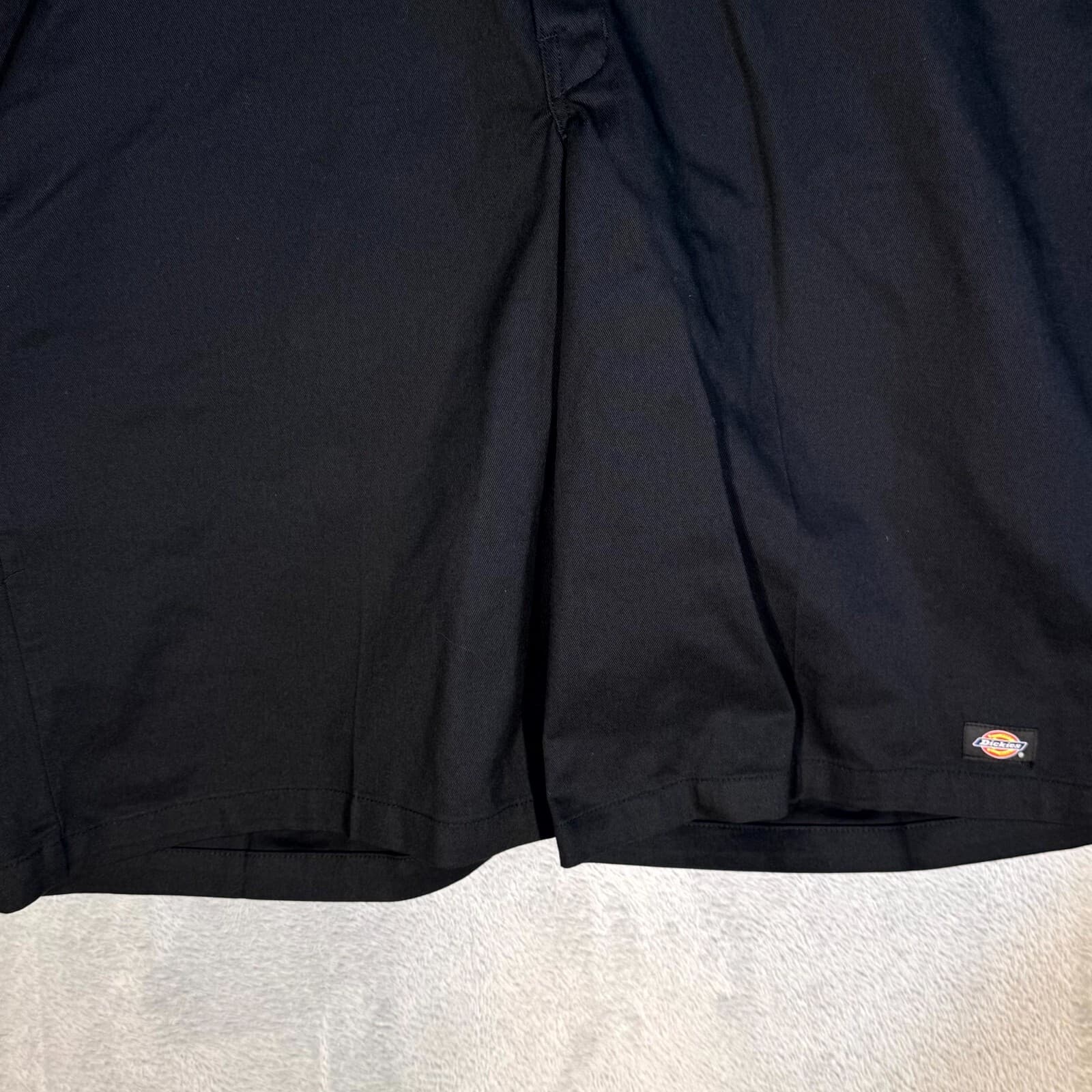 Dickies Men’s Work Shorts 42 Black Loose Fit Flat Front Zip Fly Workwear - Thumbnail 5