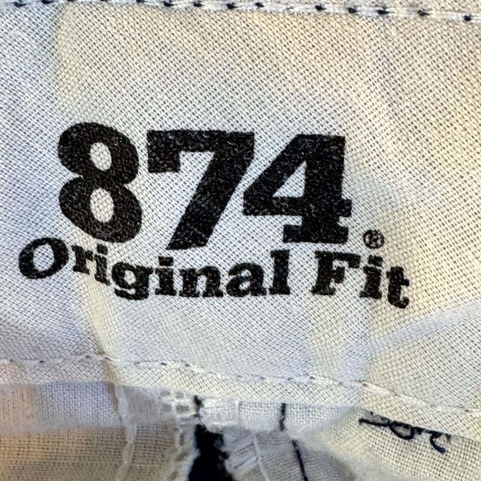 Dickies 874 Men’s Work Pants 44x30 Navy Original Fit Flat Front Zip Fly - Thumbnail 13