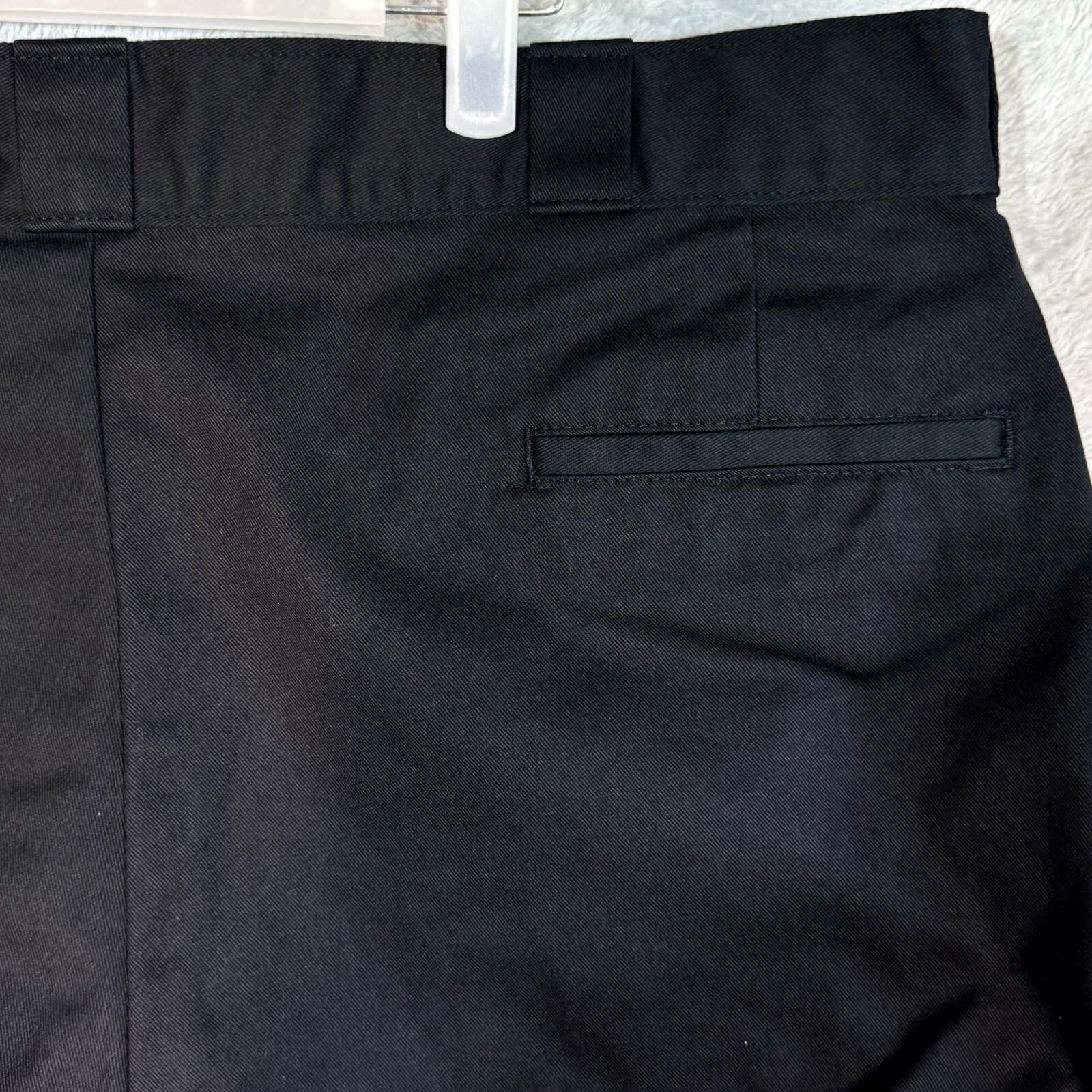 Dickies Men’s Work Shorts 42 Black Loose Fit Flat Front Zip Fly Workwear - Thumbnail 8