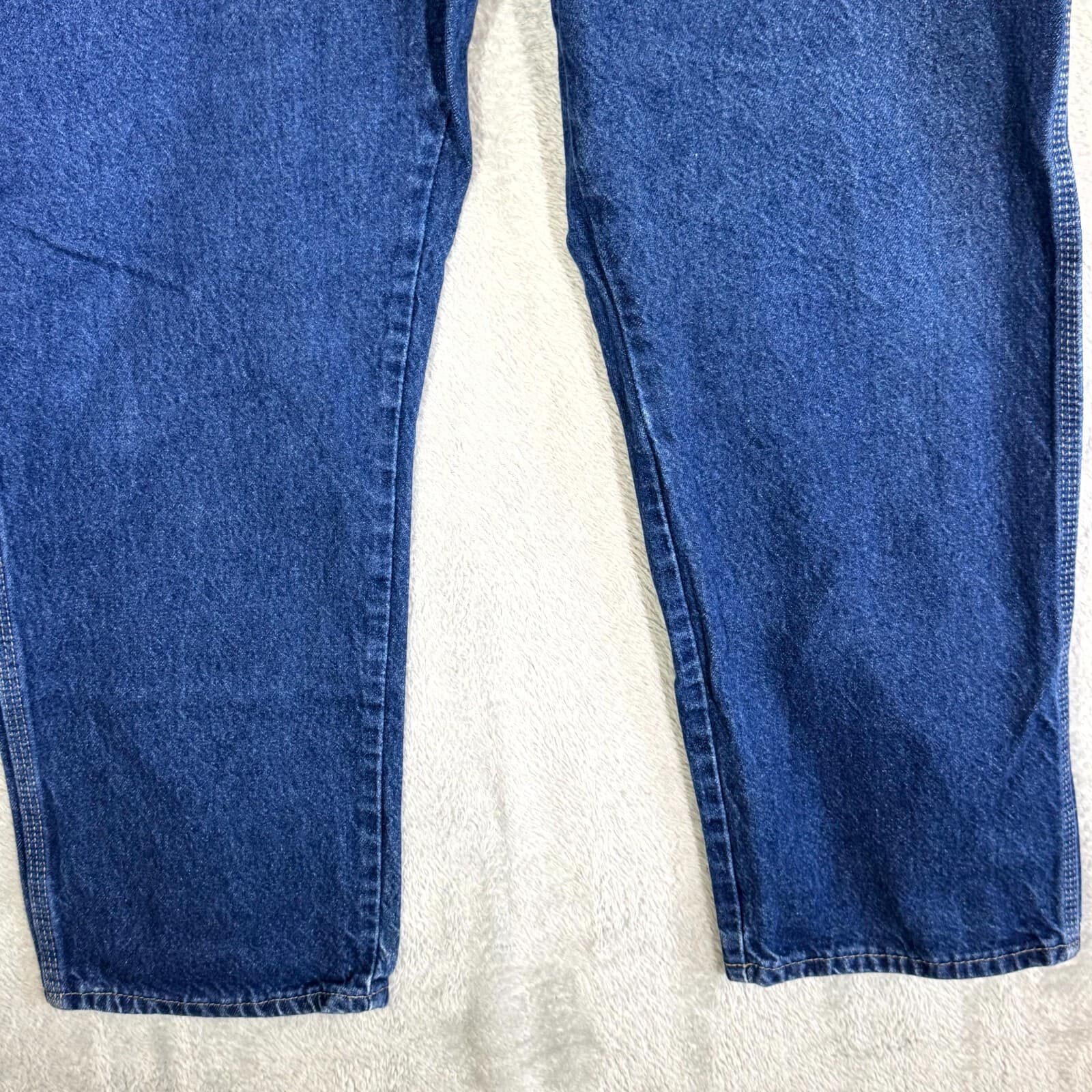 Dickies Carpenter Jeans Men’s 38x30 Blue Denim 100% Cotton Straight Leg Workwear - Thumbnail 5