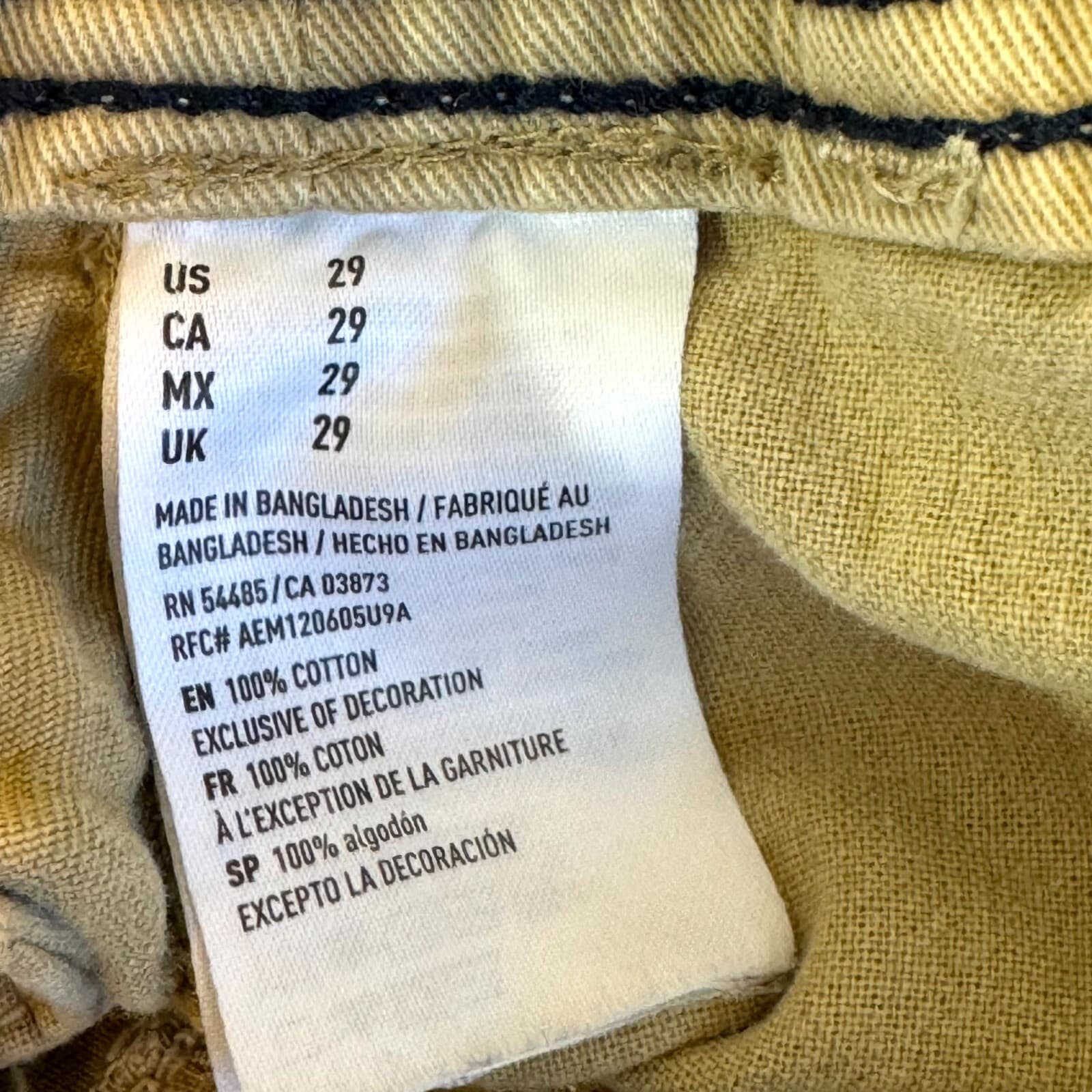 American Eagle Outfitters Men’s Shorts 29 Tan Longer Length Classic Mid-Rise - Thumbnail 12