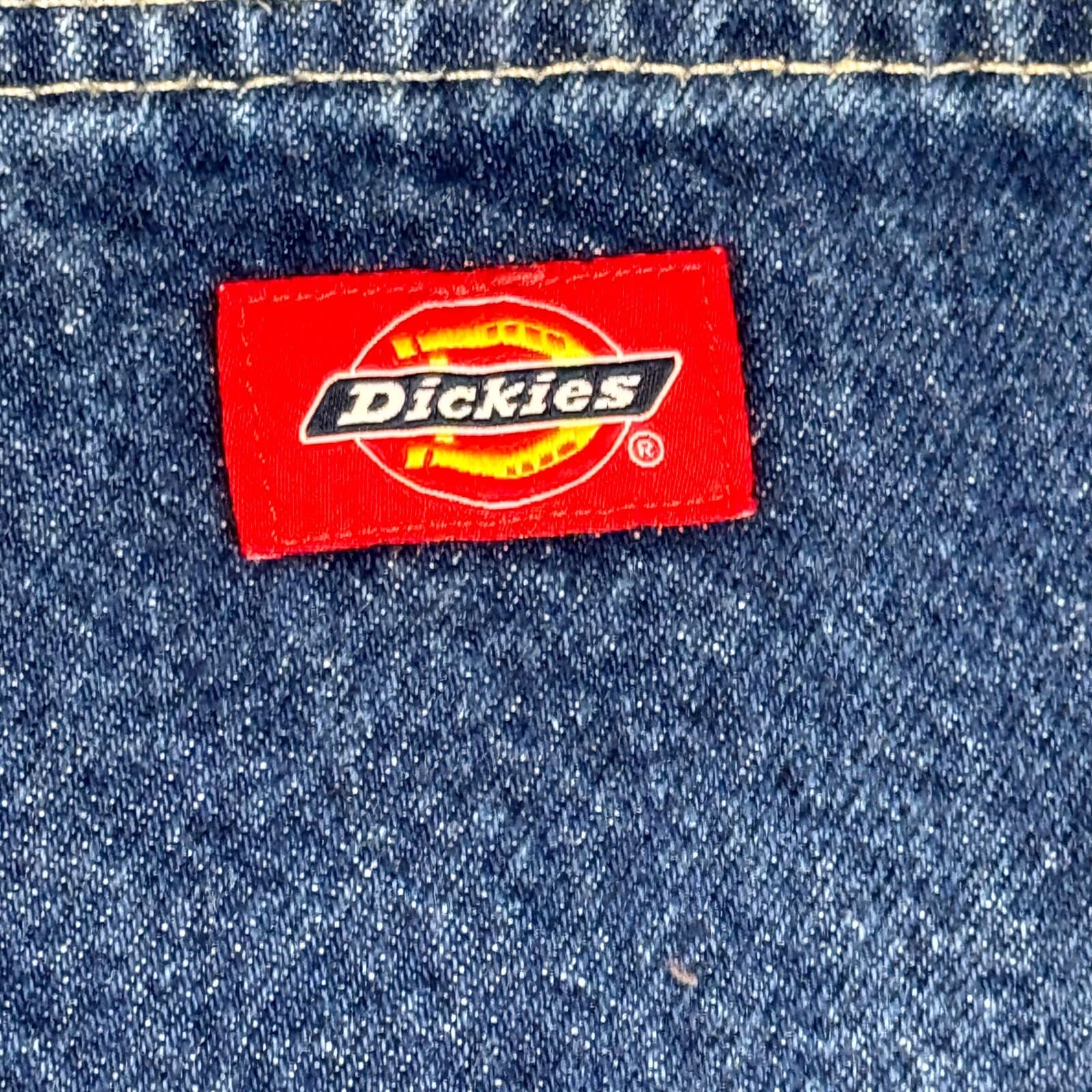 Dickies Carpenter Jeans Men’s 38x30 Blue Denim 100% Cotton Straight Leg Workwear - Thumbnail 9