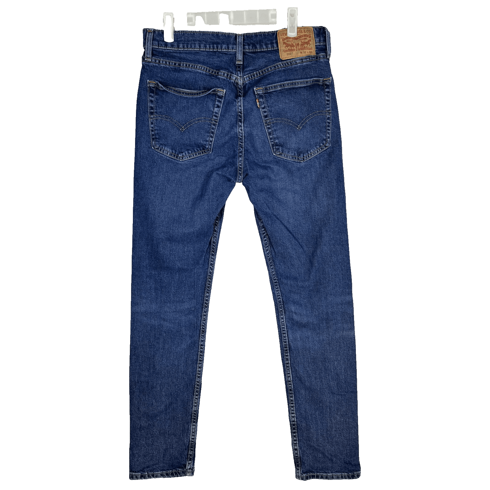 Levis 510 Jeans Mens 32x32 Blue Slim Fit Tapered Stretch Denim Pants Modern - Thumbnail 2