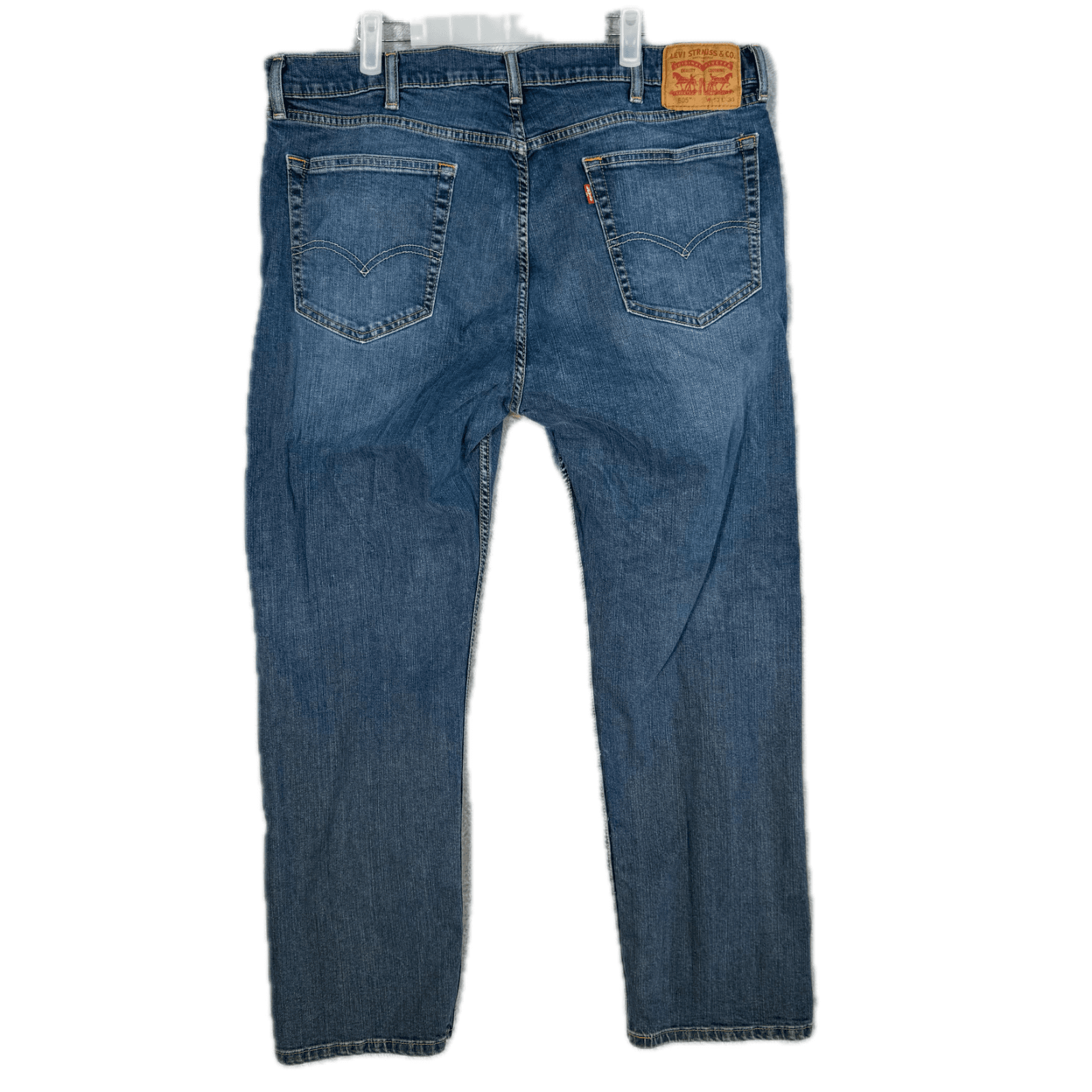 Levi's 505 Men's Jeans 40 X 32 Blue Denim Stretch Regular Fit Straight Leg M1730 - Thumbnail 2