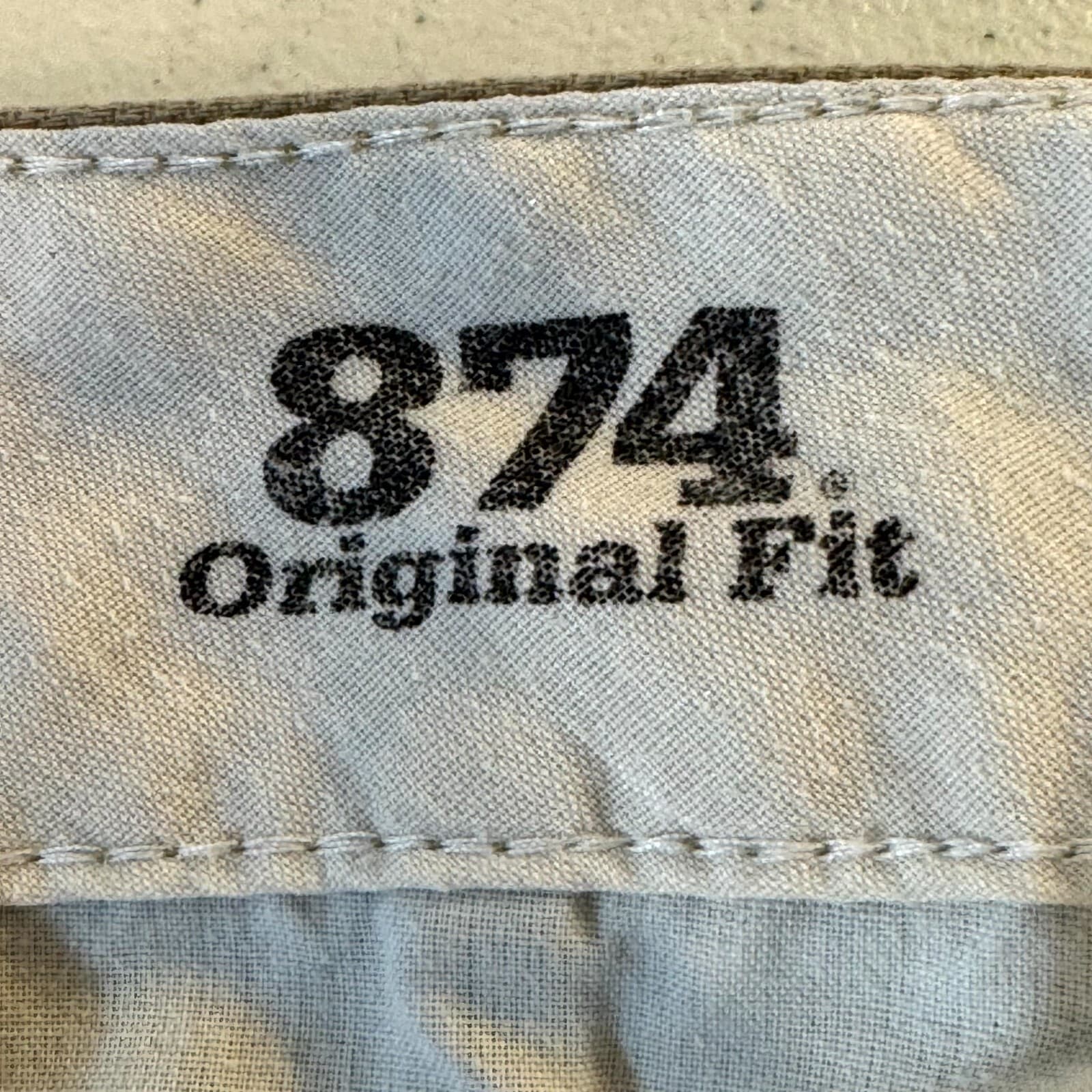 Dickies 874 Men’s Work Pants 38x32 Beige Original Fit Flat Front Zip Fly - Thumbnail 13