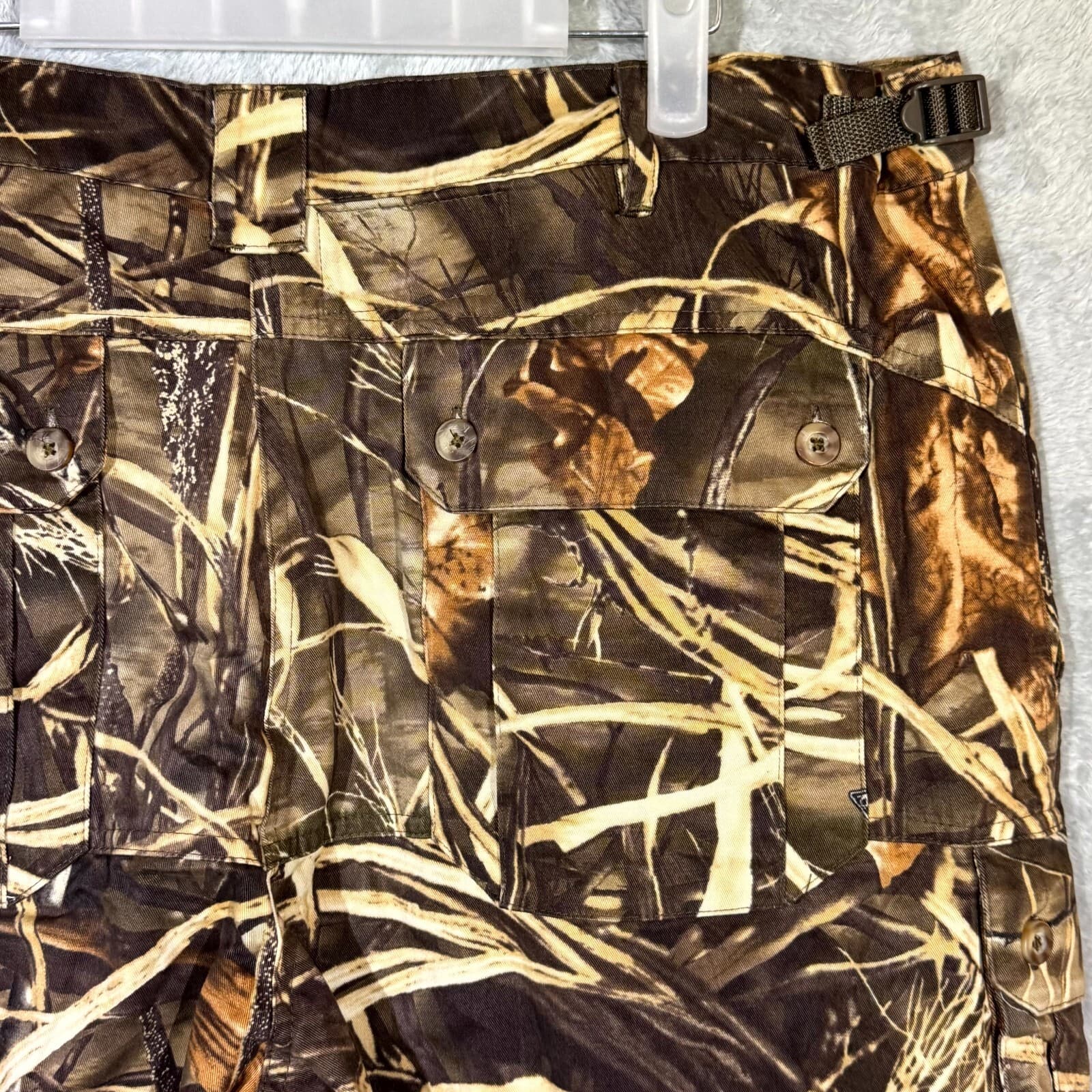 Game Winner Cargo Pants Men’s XL Realtree Camo 100% Cotton Hunting Straight - Thumbnail 7