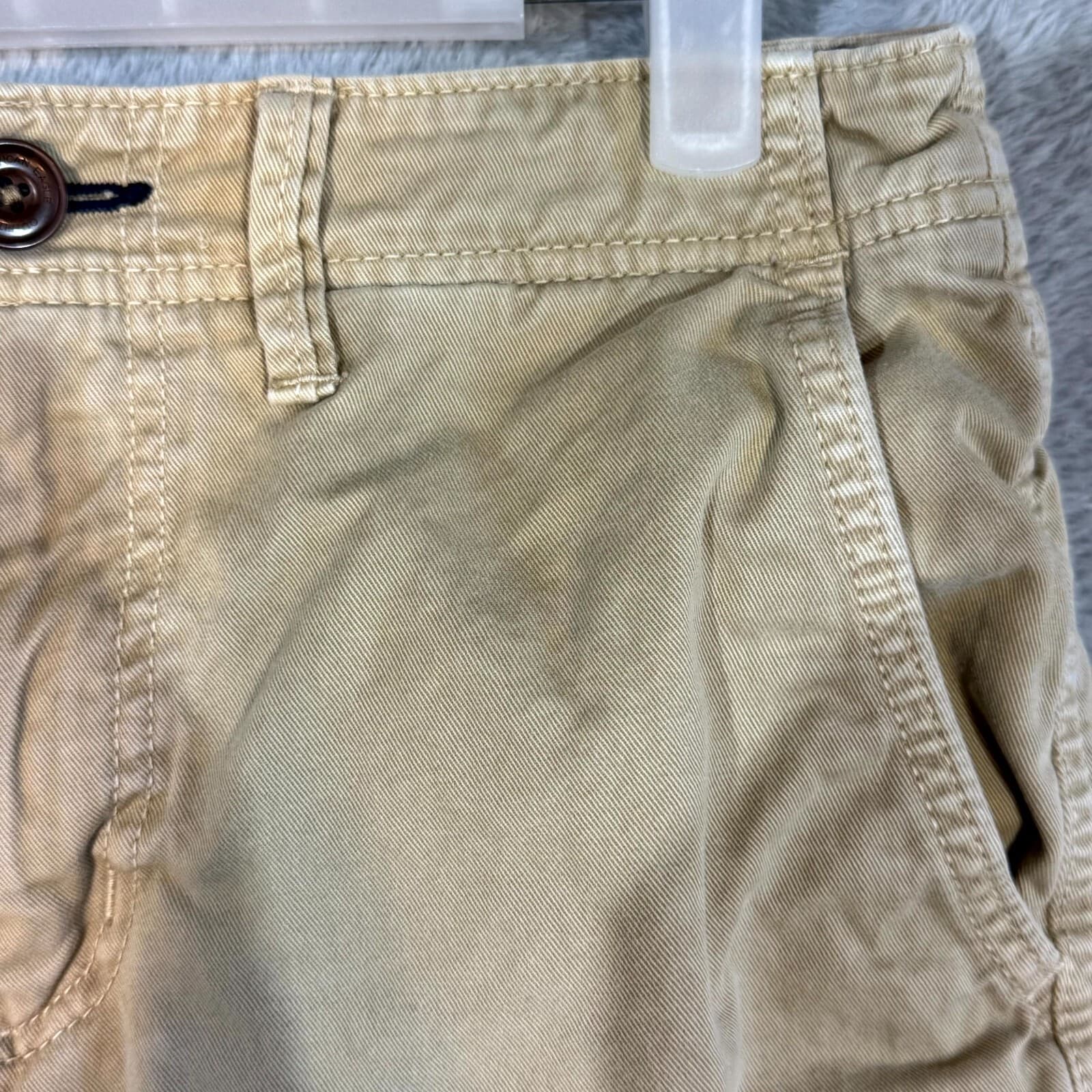 American Eagle Outfitters Men’s Shorts 29 Tan Longer Length Classic Mid-Rise - Thumbnail 4