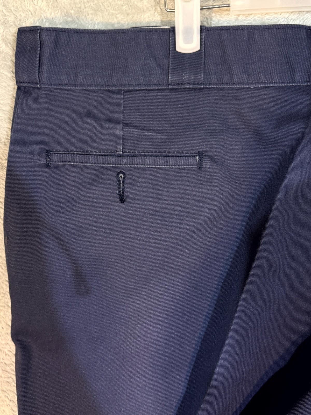 Dickies 874 Men’s Work Pants 44x30 Navy Original Fit Flat Front Zip Fly - Thumbnail 6