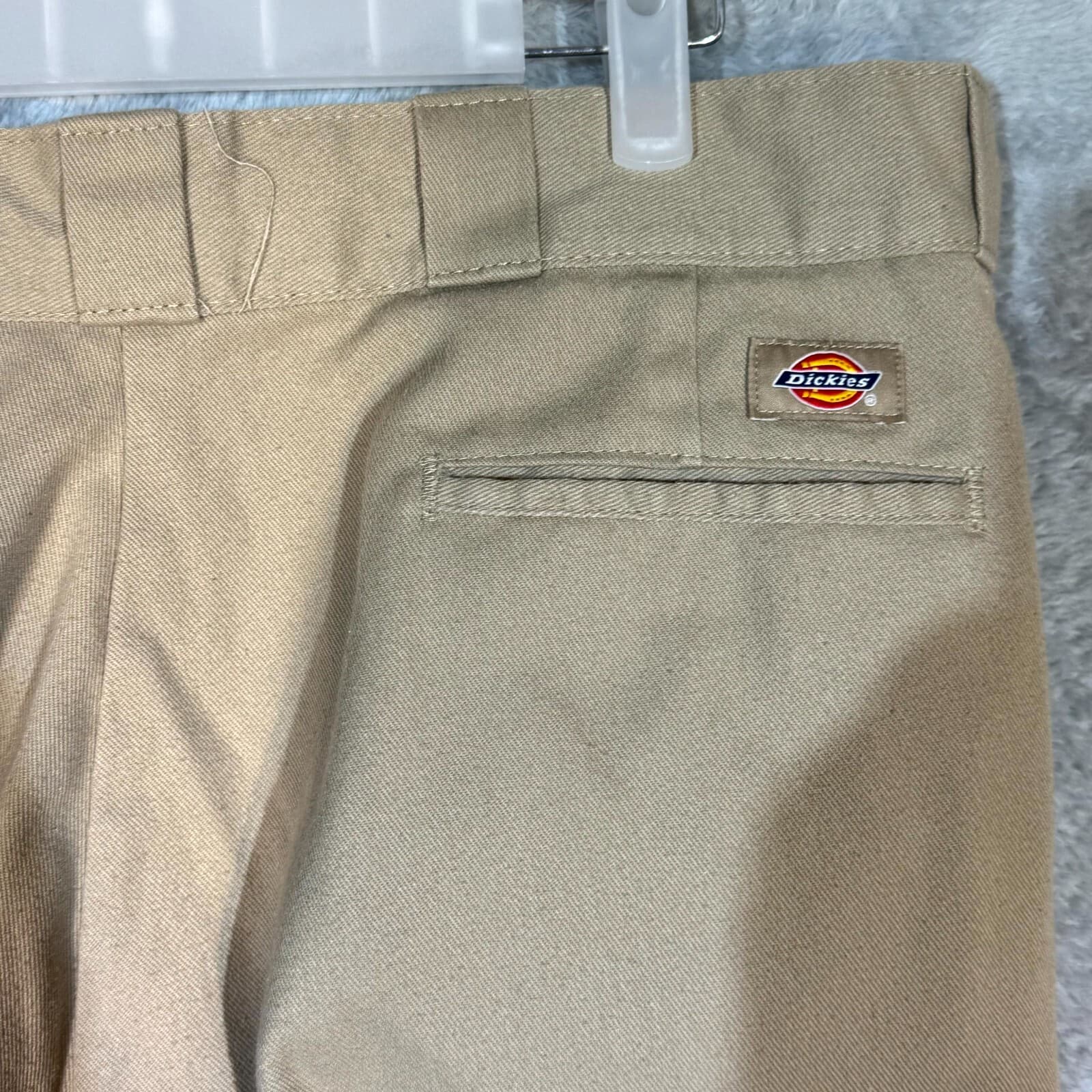 Dickies 874 Men’s Work Pants 38x32 Beige Original Fit Flat Front Zip Fly - Thumbnail 7