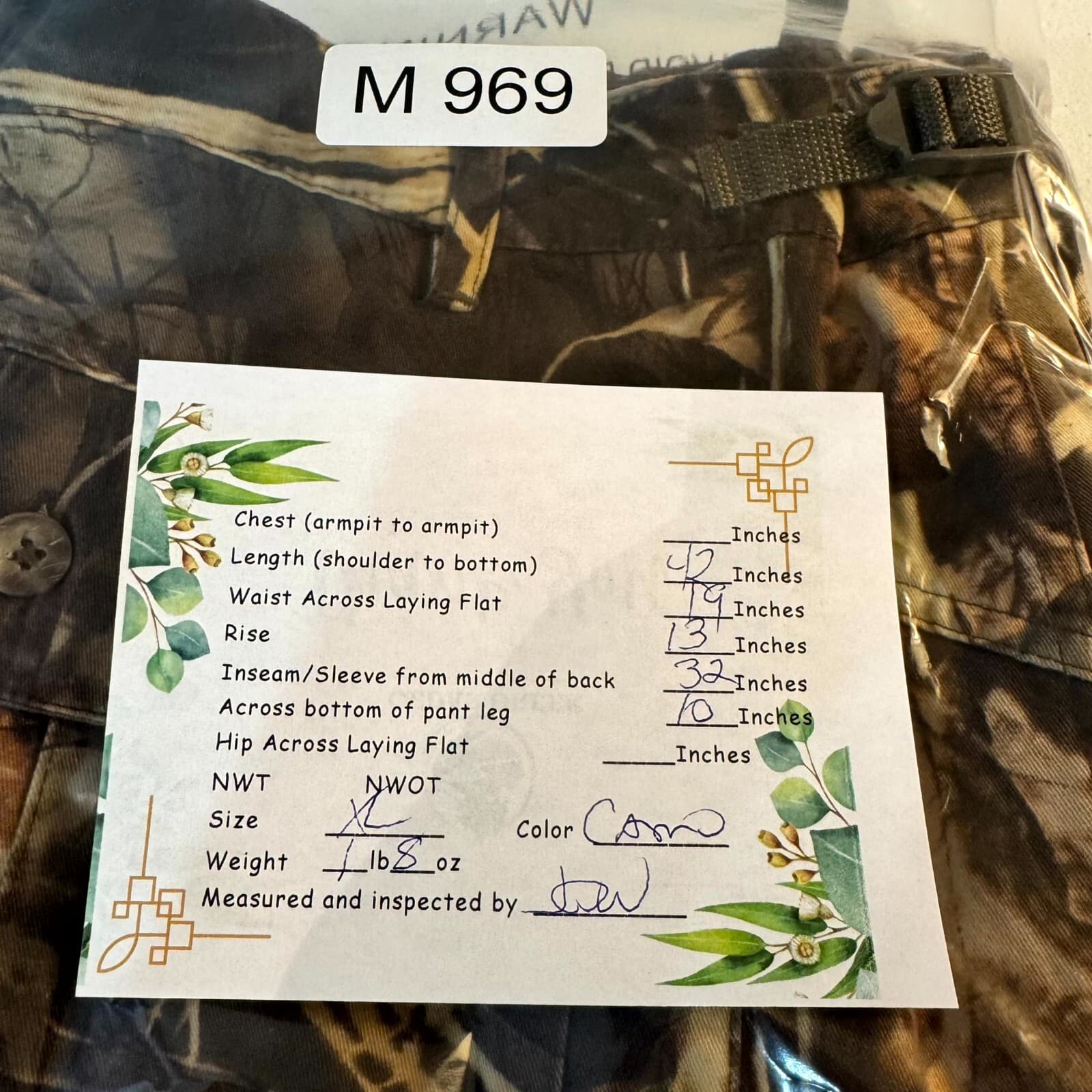 Game Winner Cargo Pants Men’s XL Realtree Camo 100% Cotton Hunting Straight - Thumbnail 9