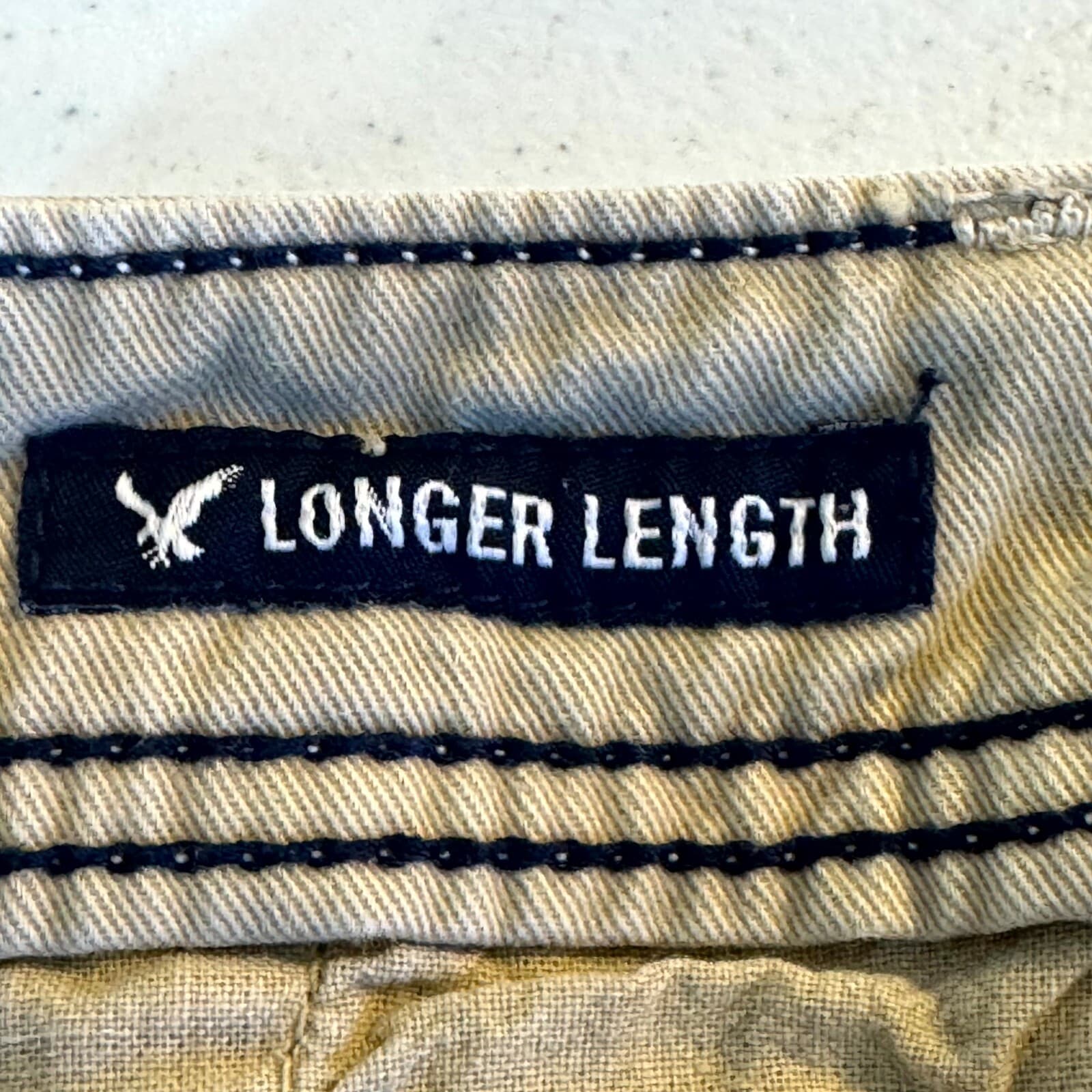 American Eagle Outfitters Men’s Shorts 29 Tan Longer Length Classic Mid-Rise - Thumbnail 11