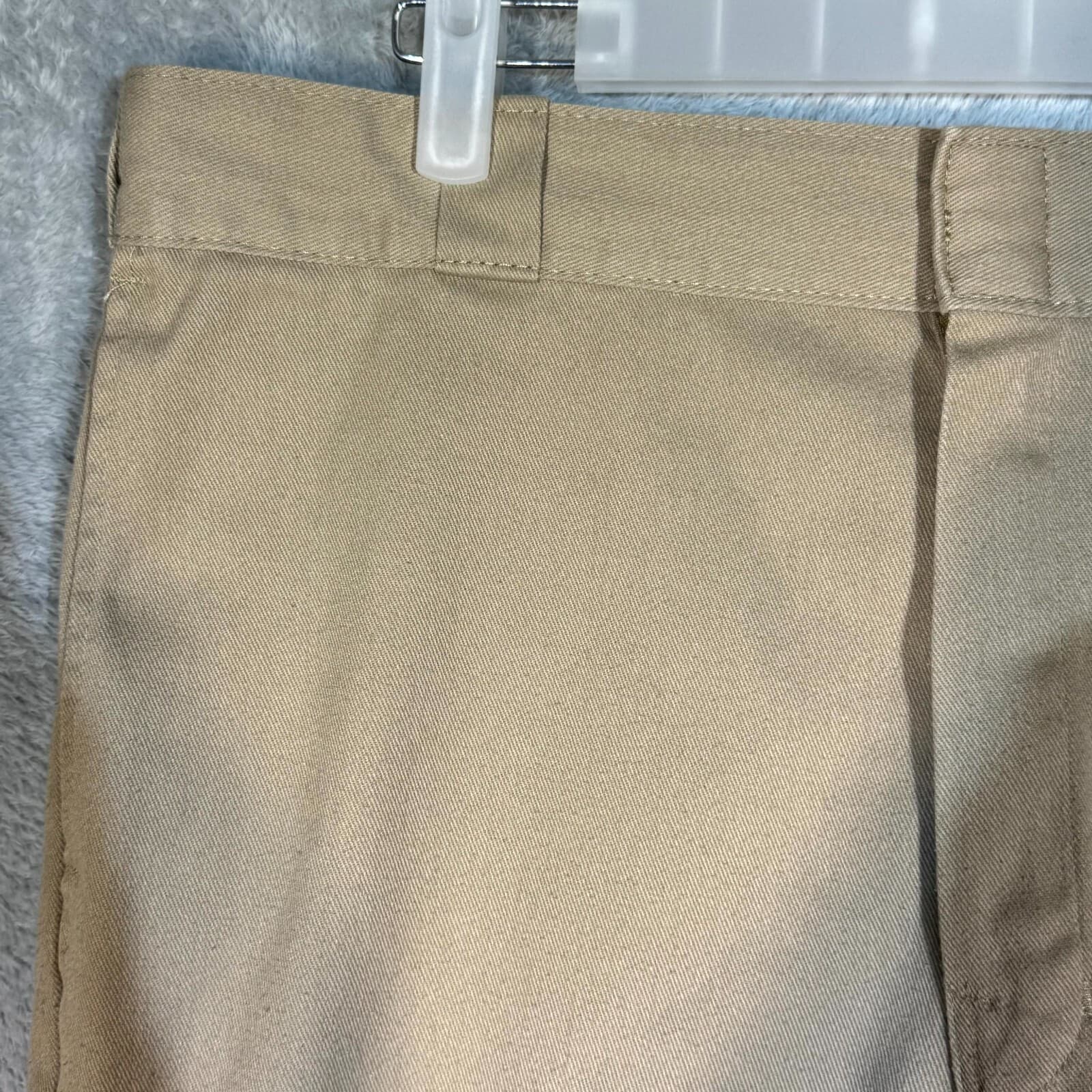 Dickies 874 Men’s Work Pants 38x32 Beige Original Fit Flat Front Zip Fly - Thumbnail 3