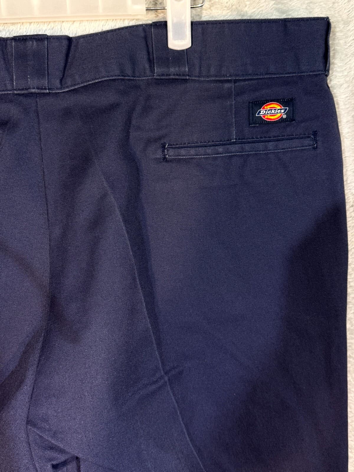 Dickies 874 Men’s Work Pants 44x30 Navy Original Fit Flat Front Zip Fly - Thumbnail 7